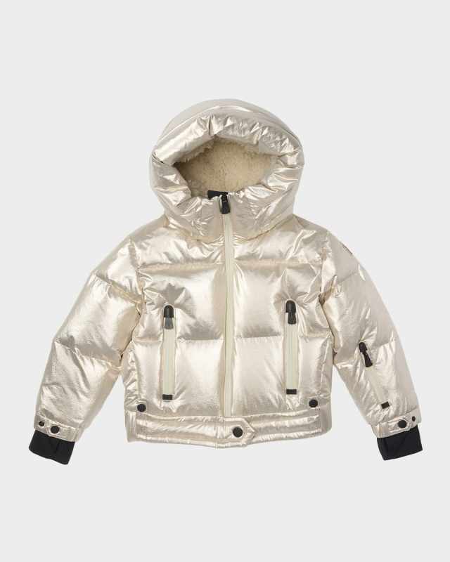 Girl's Violette Down Puffer Ski Jacket, Size 8-